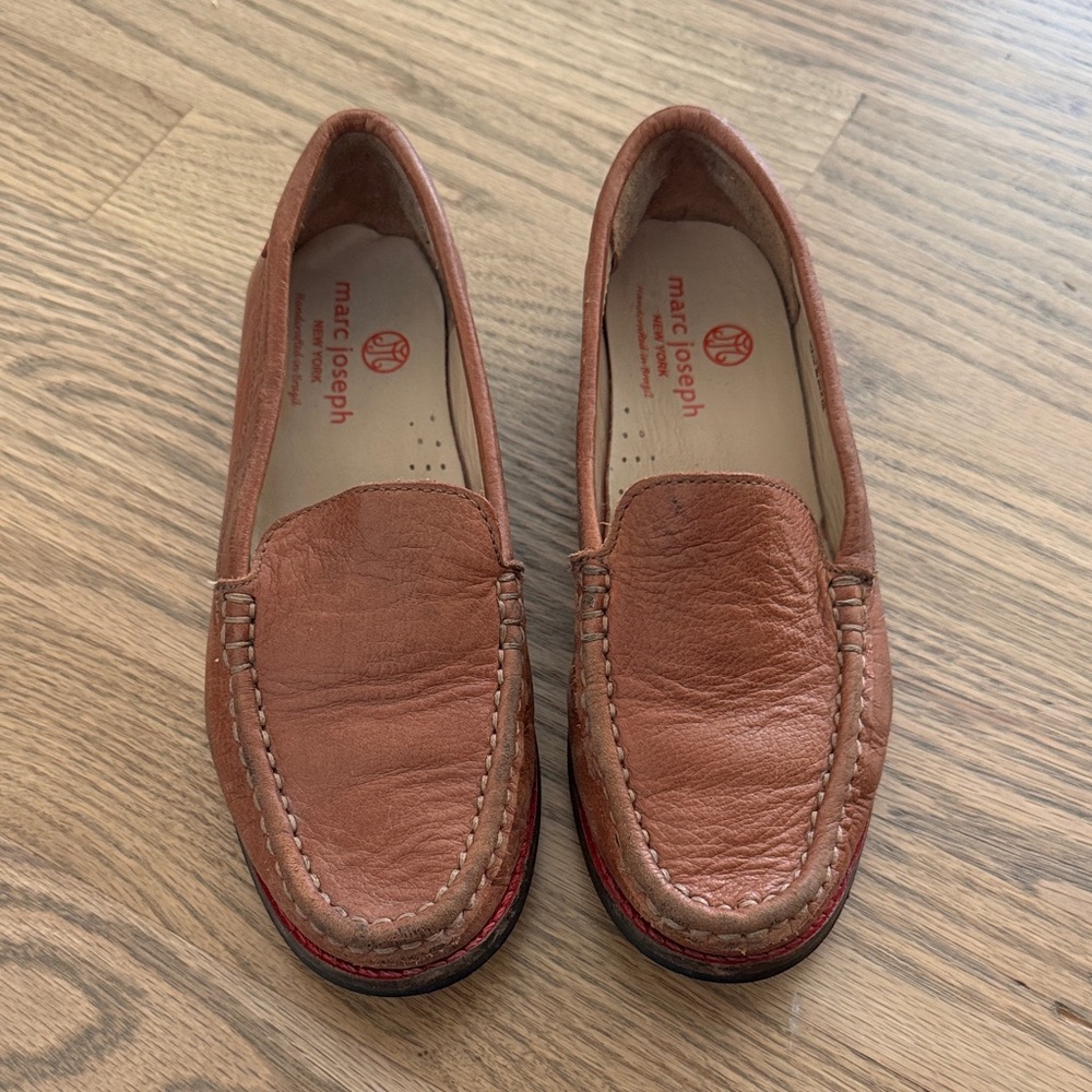Marc Joseph Tan Leather Kids Loafers